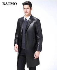 JAKET KULIT ASLI PRIA 100% ORI MODEL JAS PANJANG / BAHAN KULIT DOMBA GARUT A27