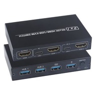 全城熱賣 - AM-KVM201CL 4Kx2K KVM HDMI USB二進一出切換器