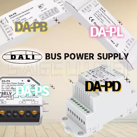 DALI Bus Power Supply & Repeater DA-PL DA-PD DA-PS Skydance 100-240V AC 200mA DALI Broadcast Unit DA
