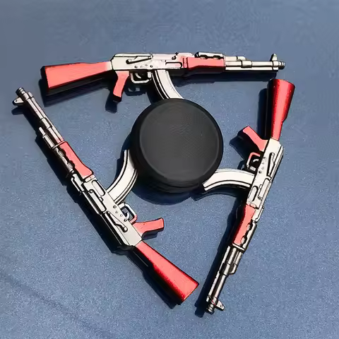 Zinc Metal Fidget Spinner Flare Gun Saucepan Pot Hand Finger Gyro Top Relief Stress EDC Children Kid