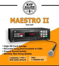 TJ Media karaoke- Model Maestro ll TKR-335P. 32GB SD Card Memory Storage with updated song list - Ap