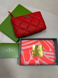 Kate Spade紅色菱格散紙包