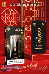 OG glass esd อลูมิเนียมป้องกันไฟฟ้าสถิตเกรดพรีเมี่ยม  Infinix HOT 10 X682C 11s X6812 CH6N 30 20s Zero Note30 4G 5G-ป้องกันไฟฟ้าสถิต-1 กล่องมี10ชิ้น
