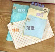 純手工  客製 日本二重紗手帕 小方巾 口水巾