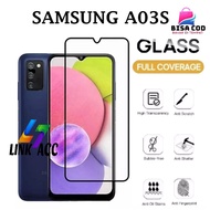 LAYAR TEMPERED GLASS FULL SCREEN SAMSUNG A03S - ANTI-SCRATCH GLASS SAMSUNG A03S SCREEN PROTECTOR 0.5