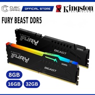 KINGSTON DDR5 FURY BEAST / FURY BEAST RGB 5200Mhz / 5600Mhz PC DESKTOP CL40 DIMM GAMING MEMORY RAM -