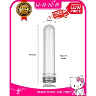 PET Gumball Candy Clear Multi-Purpose Test Tube Plastic 55ml