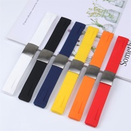 21mm Silicone Strap Rubber Watch Strap Suitable for Tissot Men's Watch T048 Racing T-race Sports Sof
