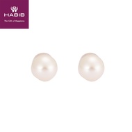 【Ready stock】❒HABIB Heart of Sea Pearl Earring Yellow Gold