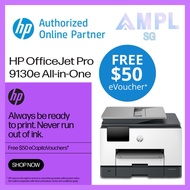 NEW HP OfficeJet Pro 9130e All-in-One Printer | Free $50 eVouchers | Print,copy,scan,fax | ADF, Dupl