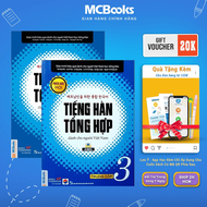 Sách - Combo Tiếng Hàn Tổng Hợp Dành Cho Người VIệt Nam - trung cấp 3 bài học và bài tập ( bản đen