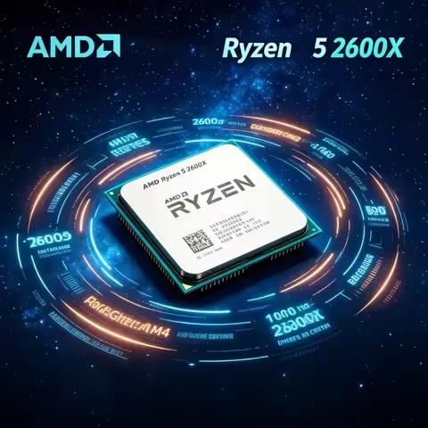 AMD Ryzen 5 2600X R5 2600X 6 Core 12 Thread 95W TDP AM4 Desktop CPU Tray Version No Stock Cooler for