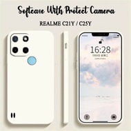 HP Plain Macaron Softcase For Realme C21Y C25Y - Case Realme C21Y C25Yhp - Casing Realme C21Y C25Yhp