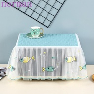 NORMAN Microwave Dust Cover, Rectangle Yarn Edge Oven Cover, Room Decoration Dust Proof Pastoral Style Insulated Tablecloth Kitchen Appliances