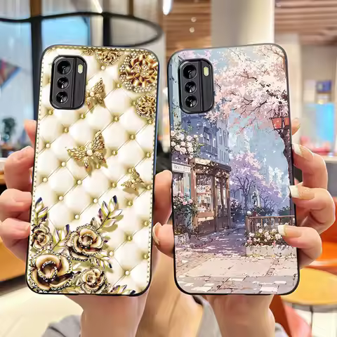 Popular Cartoon Black Case For Nokia G60 5G Cute Puppy Flying In The Sky Pattern Shell For Nokia G10