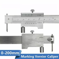 .B.W-Caliper Marking Vernier Caliper 0-200mm 0.05mm Stainless Steel Parallel Marking Vernier Marking