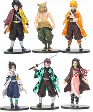 Cosplay Slayer Action Figure Set - Collectible Figurine Gifts Decoration Figures Toy 6 PCS Set 6.3 I