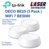 TP-Link Deco BE25, BE5000 Whole Home Mesh WiFi 7 System (3 Pack)