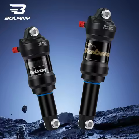MEROCA Mountain Bike Air Damping Adjustable Shock Absorber 165mm/190mm Scooter Alloy MTB Folding Bic