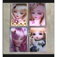 3D character folding mirror makeup glass Cermin Lipat Cermin Makeup Cermin Kecil