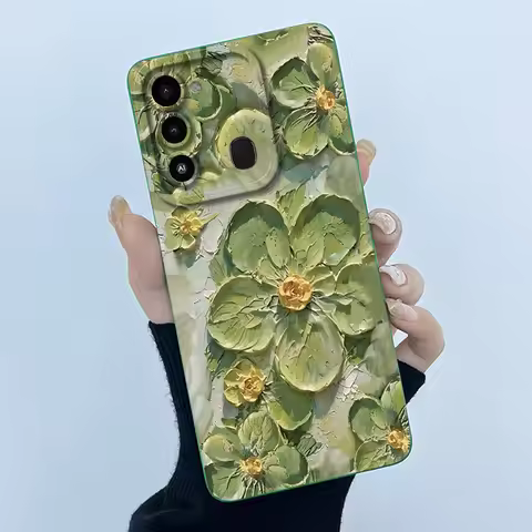 For Tecno Spark 8C Phone Case KG5k KG5j Cute Panda Girls Cats Liquid Silicone Back Cover For Tecno S