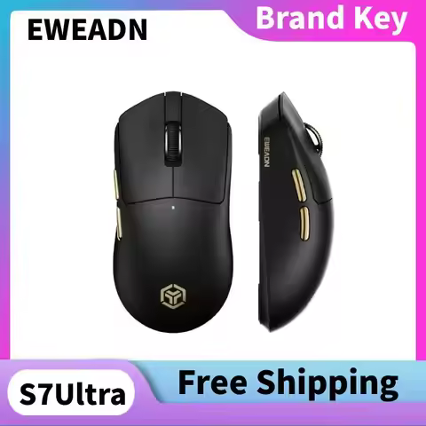 EWEADN S7MAX S7Ultra 1K/8K Wireless Gaming Mouse PAW3395/3950 26K/42K DPI Customized Driver Three Mo