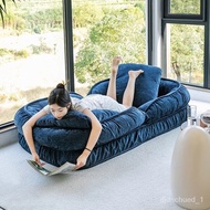 Lazy Sofa Sleeping and Lying Internet Celebrity Human Kennel Home Bedroom Tatami Foldable Single Sofa Bed
