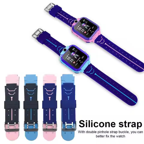 Children's Smart Wristband Replacement Silicone 16mm 5G Wrist Strap For Kids Two-Color Smart Watch