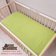 Cadar Baby Cot / Baby Cot Fitted Bedsheet / Baby Mattress Cover / Cadar Tilam Bayi Size  90cm x 50cm