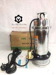 Máy bơm chìm| Bơm tõm Inox 370W HAITUN - Dây đồng 100% đầu ra F27| Máy bơm hồ cá ao cá ( Bảo hành 6