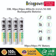 EBL 80pcs 84pcs 400mAh Ni-MH AAAA Rechargeable Battery For Flashlight Doorbell Alarm Clock Surface P