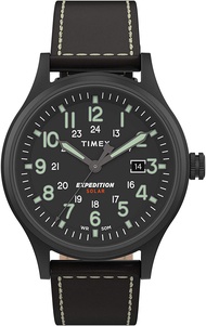 Timex Mens Expedition Scout Solar-Powered 40mm Watch Black