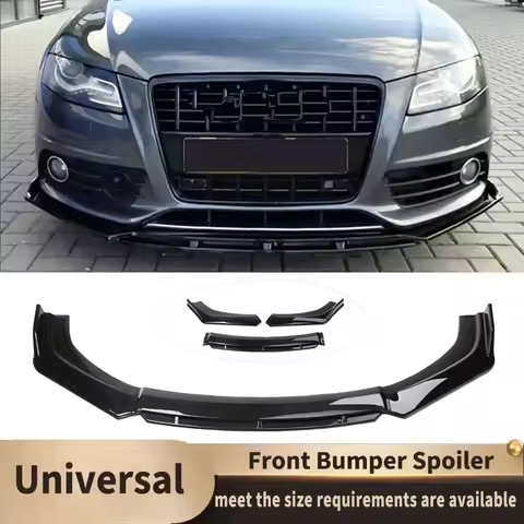 For Audi A4 S4 A6 S6 Wagon Awant for B6 B7 B8 Universal Front Bumper Chin Spoiler Bodykit Splitter D