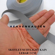 Pita Reflektif Skotlet Jaket Lebar 2 cm Abu Silver Harga Per 2 Meter