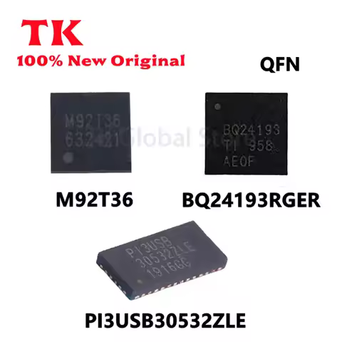 1-10/PCS New Original M92T36 BQ24193RGER BQ24193 PI3USB PI3USB30532ZLE QFN Nintendo SWITCH Charging 