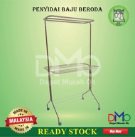 CLOTHES HANGER DMOPB114-AMPAIAN KAIN/BAJU BERODA/HANGER WITH WHEELS/LAUDRY RACK/TOWEL HANGER/PENYIDAI BAJU/KAIN