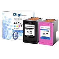 Katrij Dakwat Warna Hitam Greencycle 63XL F6U64AN Untuk Pencetak Semua-dalam-Satu HP Officejet 3830 