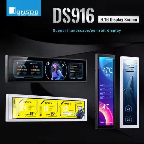 Jonsbo DS916 Chassis/Case Fan Secondary Screen Customized Desktop Computer DIY Accessories Monitor S