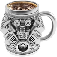 Applicable V8/V6Engine Stainless Steel Cup15Ounce Personalized Coffee Cup with Insulated Handle Crea