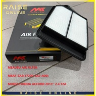 MEAUSU AIR FILTER  MSAF-5A2(17220-5A2-A00)  MODEL:HONDA ACCORD 2013'' 2.4 T2A