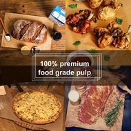 【WVH】-100Pcs Unbleached Parchment Paper Precut Baking Liners Sheets Paper12 X 16 Inch Non-Stick Wate