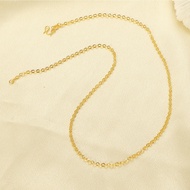 Stainless Steel Snake Bone Chain 26 Letter Necklace 18K Gold Square Shell 875