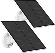 5W Solar Panel for Wireless Outdoor Security Camera Compatible with DC 5V Rechargeable Battery Power