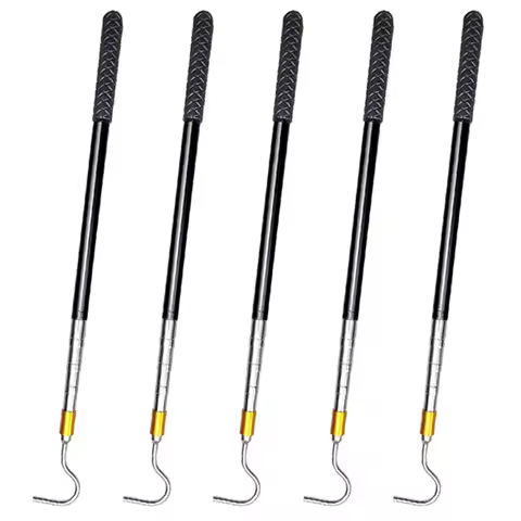 ABGG-5Pcs 61Inch Snake Hook Reptile Catcher Stick Pole,Snake Handling Tool Kit For Rattlesnakes Pyth