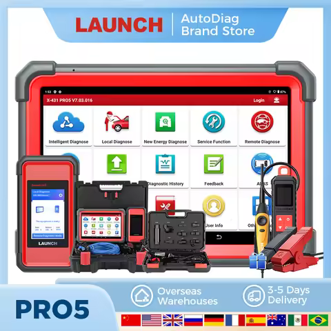 Launch X431 PRO5 Diagnostic Tools ECU Programming Tool with J2534 SmartBox/SmartLink OBD2 Scanner OB