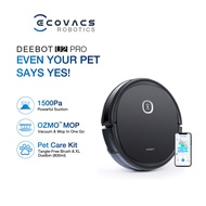 ECOVACS DEEBOT U2PRO Robot Vacuum Cleaner With Mop | Best Scrubber for Pet Owners [1 Year Warranty]