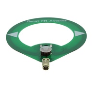 Donut FM Antenna 75M-135MHz FM Antenna SMA Male Interface Mini Loop Antenna