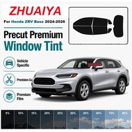 Premium Precut Nano Ceramic Tint For Honda ZRV Base 2024-2026 2Mil UV99% IR99% 5-Year Warranty
