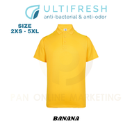2XS - 7XL Polo T Shirt Men Short Sleeve Uniform Collar for man Ultifresh UDF05 4.0 Microfiber Polyes