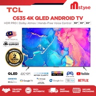 New] [2022 TCL C635 QLED 4K Google TV 50 55 65 inch HDR Pro